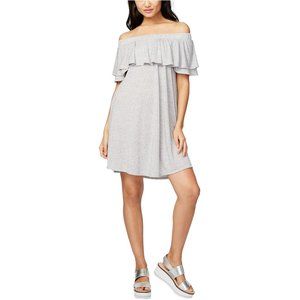 Rachel Rachel Roy Heathered Flounce Off-The-Should